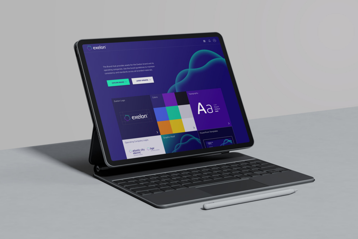 Exelon digital asset management (DAM) system and brand hub