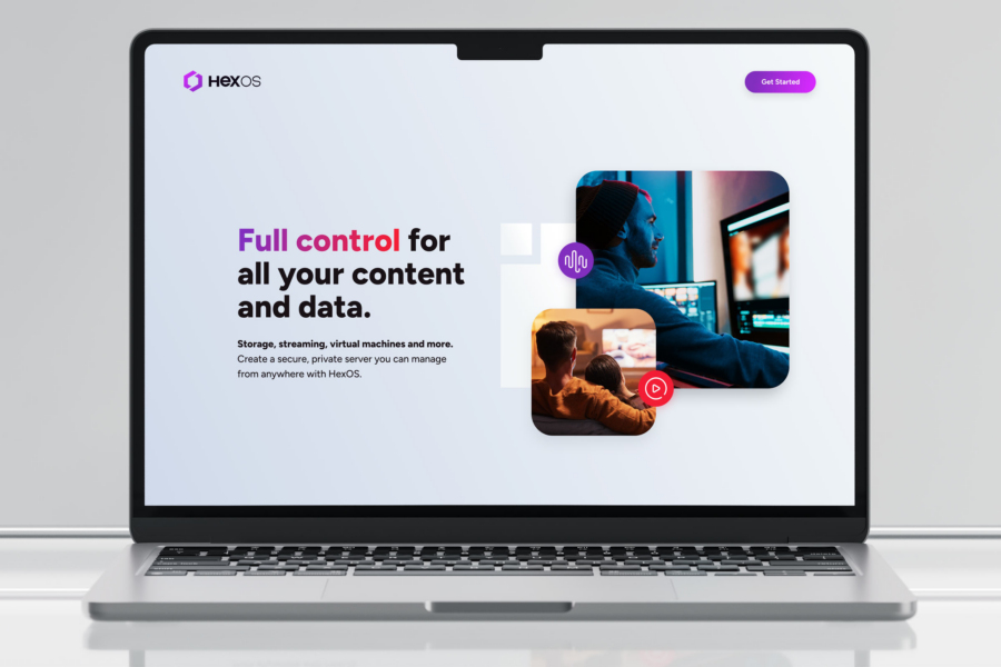HexOS brand and digital launch system built for clarity.