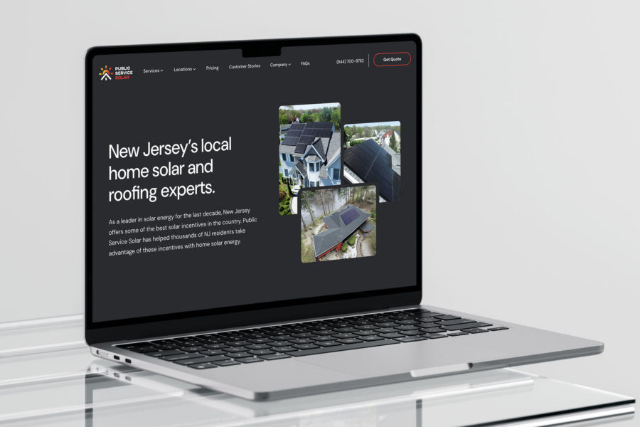 Public Service Solar Web System - Location Page